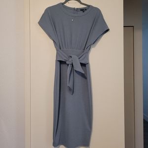 NEW Fashion Nova Tied to the Scene Ribbed Midi Dress